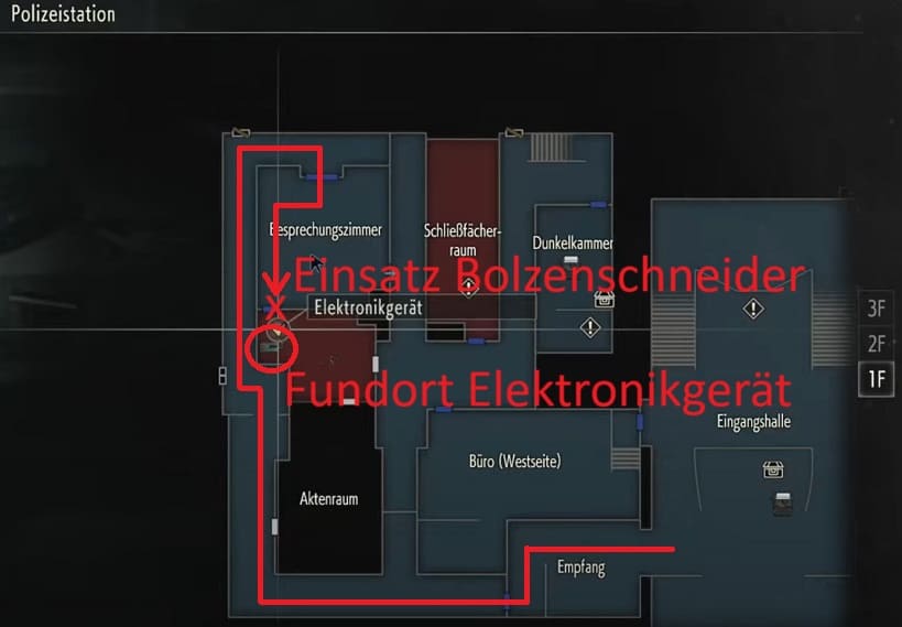 Resident Evil 2 Elektronikgerät Fundort