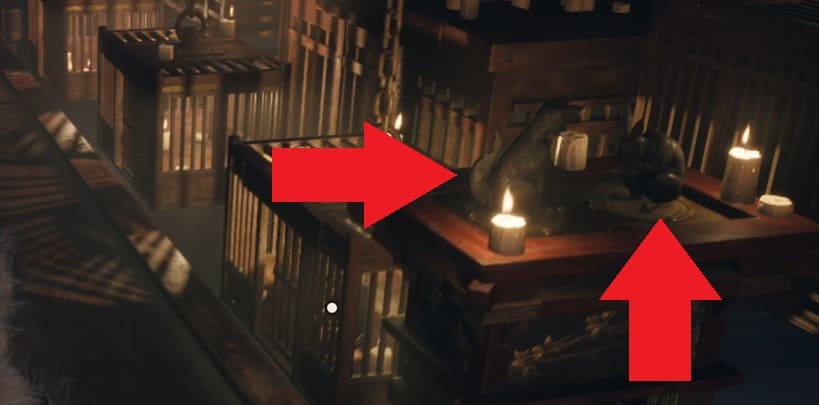 Richtige Ausrichtung der Fuchs und Hasen Statue beim Licht Rätsel von Silent Hill f auf dem Schwierigkeitsgrad "Geschichte"