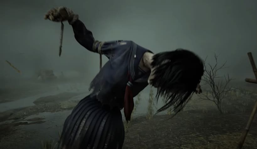 Die Ziel-Vogelscheuchte der 5. Gruppe aus der ihr den Dorn ziehen müsst